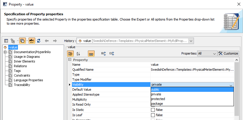 Create The Template Sysml